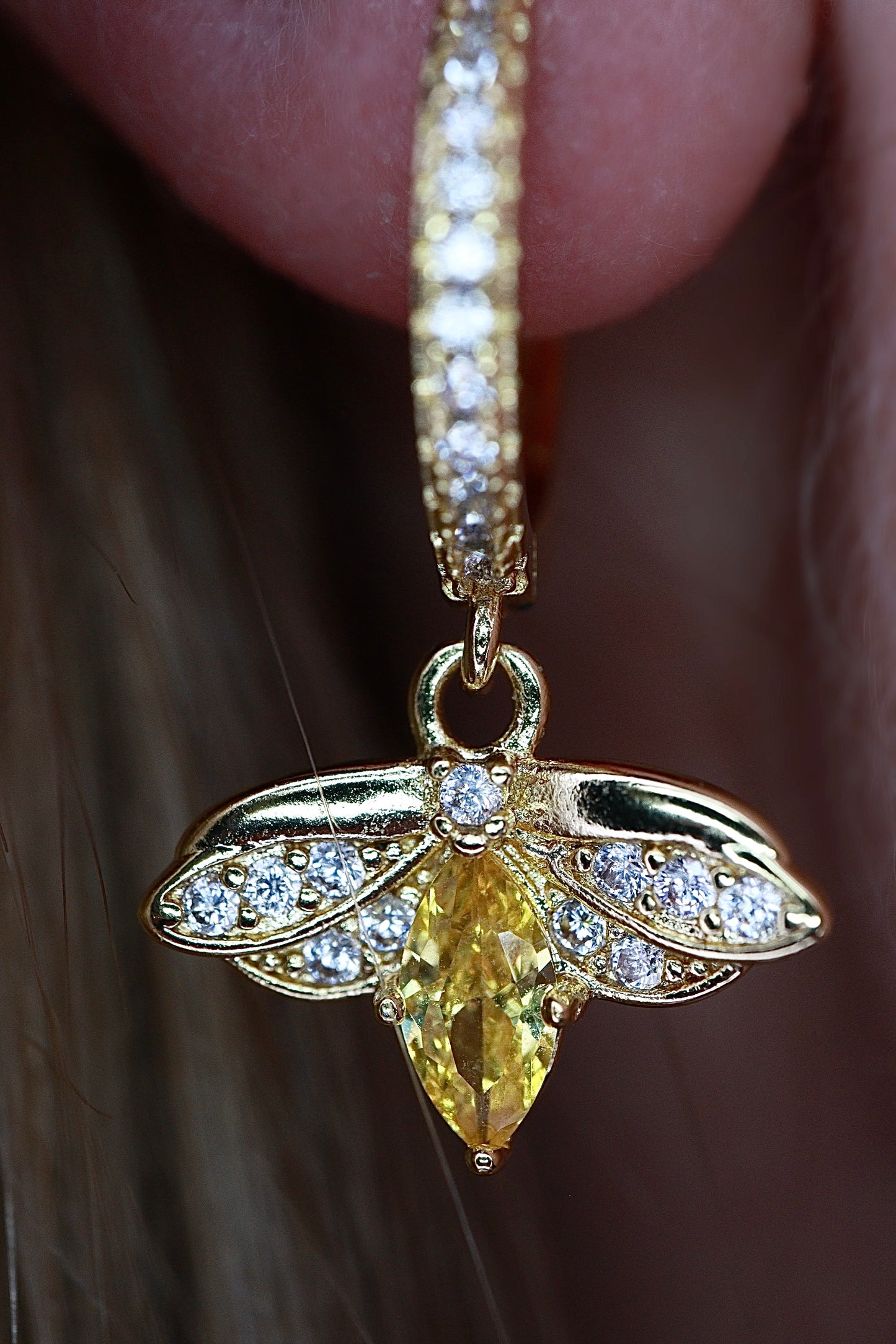 Butterflie Hoop Gull og Oransje Sommerfugl