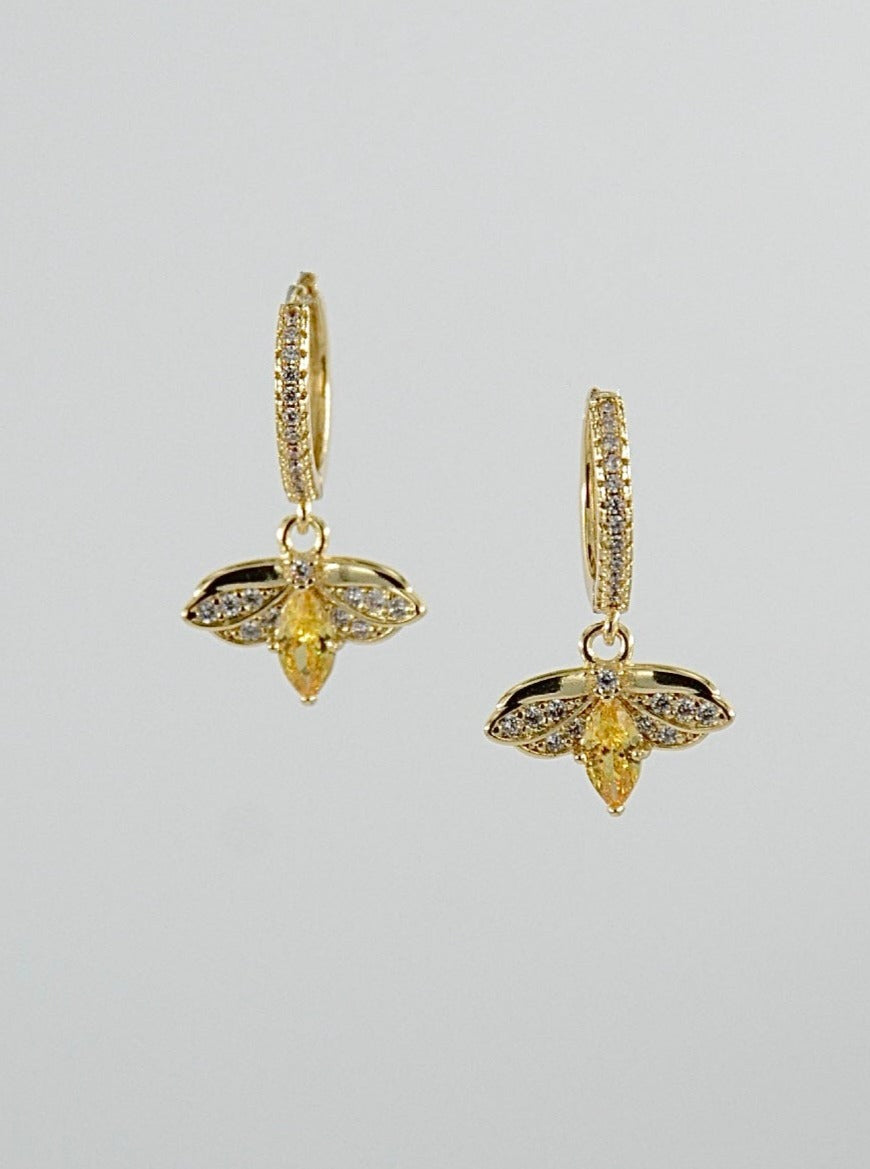 Butterflie Hoop Gull og Oransje Sommerfugl