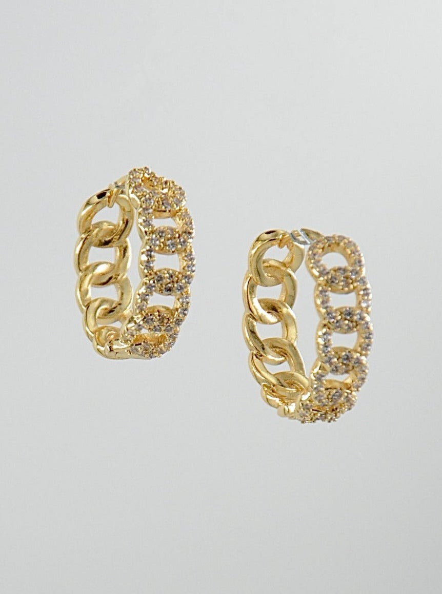 Cuban Day'n Night Hoop Øredobb Gull med øredobber